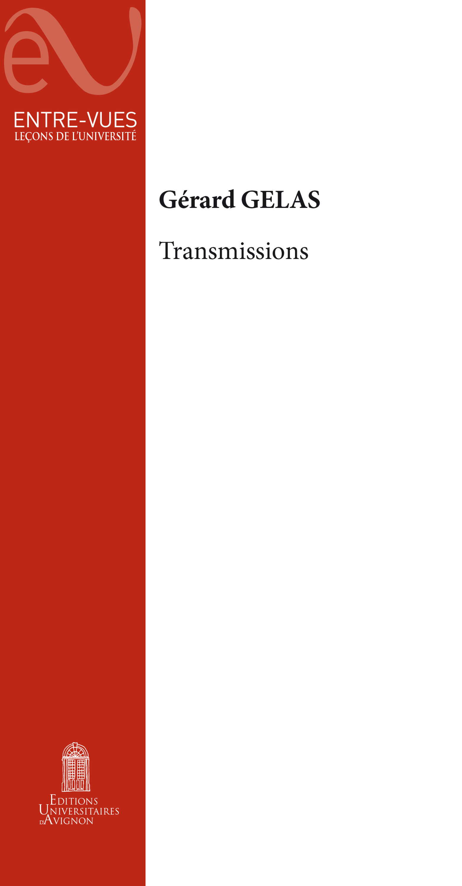 Couverture ebook de Transmissions, de Gérard Gelas
