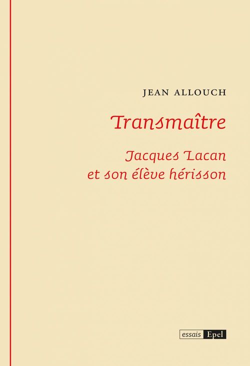 Couverture ebook de Transmaître, de Jean Allouch