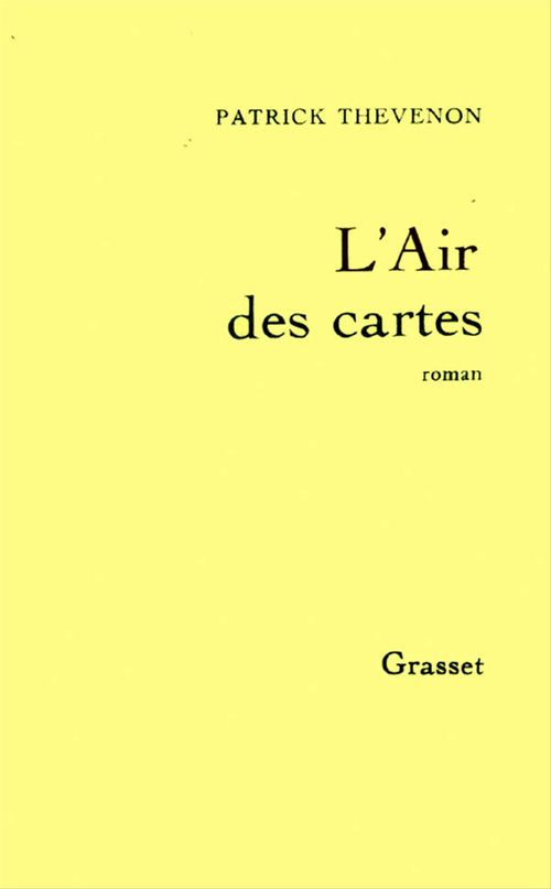 Couverture ebook de L'air des cartes, de Patrick Thevenon