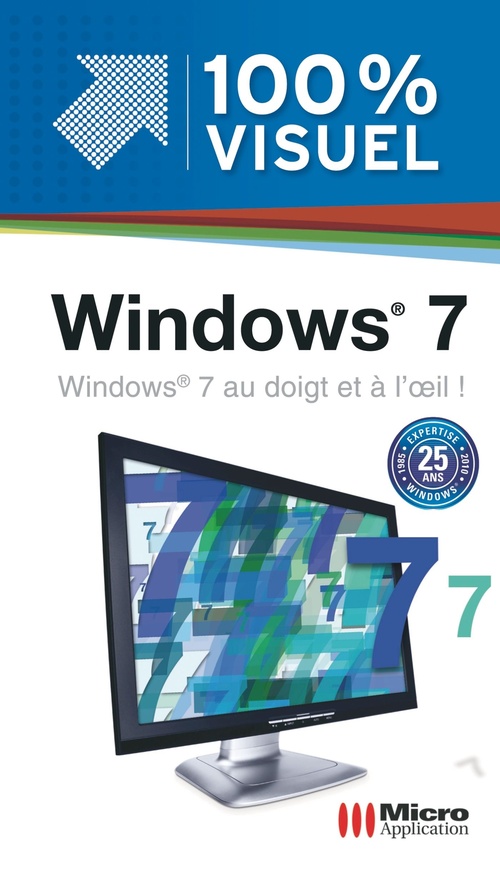 Couverture ebook de Windows 7 100 % Visuel, de Frédéric Ploton