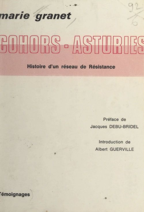 Couverture ebook de Cohors-Asturies, de Marie Granet
