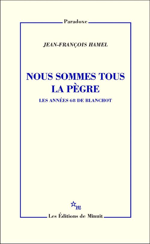 ebook cover of Nous sommes tous la pègre, by Jean-François Hamel