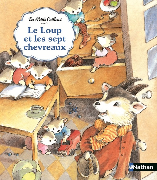 Couverture ebook de Le Loup et les sept chevreaux, de Jacob Grimm, Wilhelm Grimm
