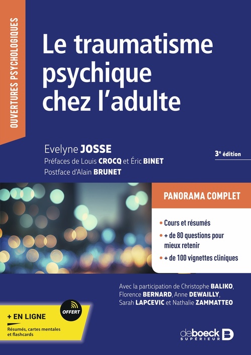 ebook cover of Le traumatisme psychique chez l'adulte, by Evelyne Josse