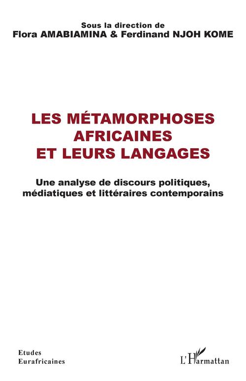 ebook cover of Les métamorphoses africaines et leurs langages, by Flora Amabiamina, Ferdinand Njoh Kome