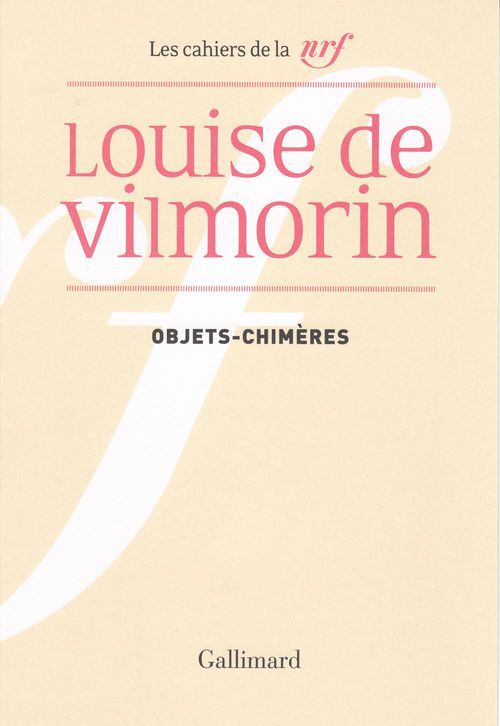Couverture ebook de Objets-chimères, de Louise de Vilmorin