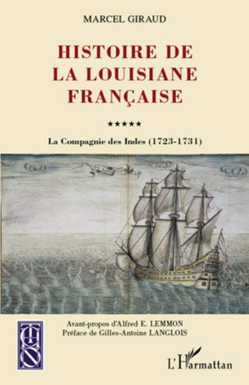 Couverture ebook de Histoire de la Louisiane française, de Marcel Giraud