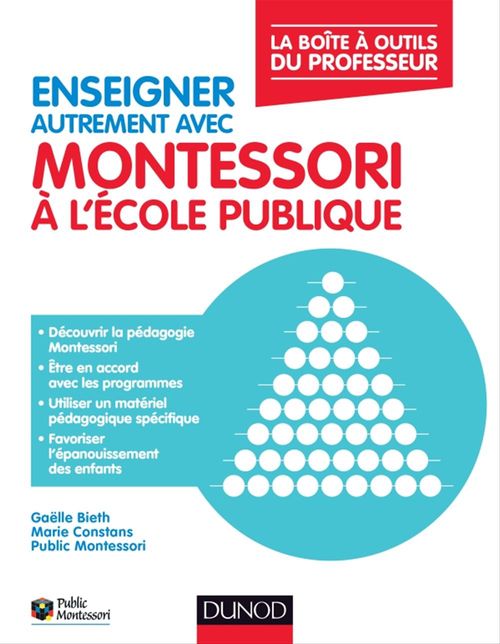 ebook cover of Enseigner autrement avec Montessori à l'école publique, by Gaëlle Bieth, Marie Constans