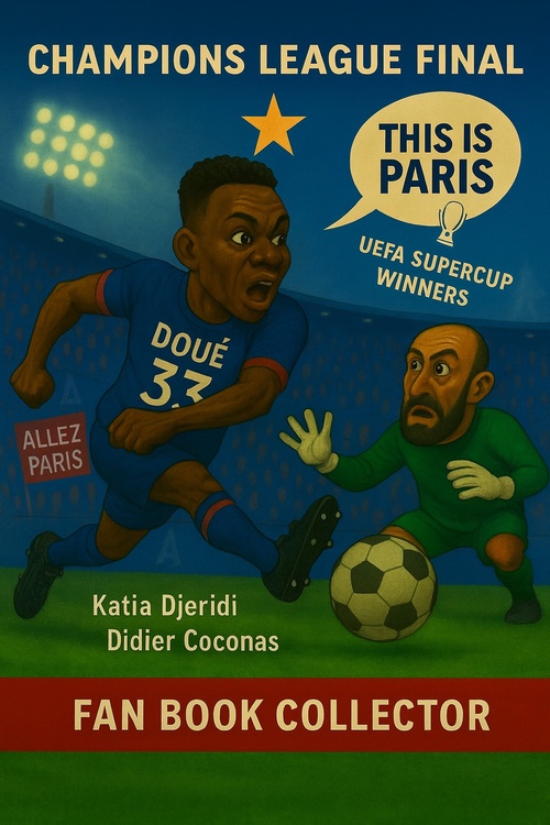 ebook cover of The Legendary Icons of PSG ... in Caricature, by Katia Djeridi