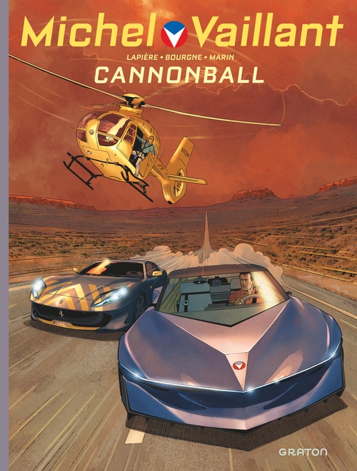 Couverture ebook de Michel Vaillant - Saison 2 - Tome 11 - Cannonball, de Denis Lapière