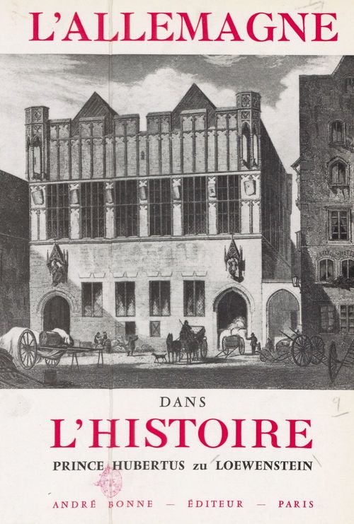 Couverture ebook de L'Allemagne dans l'Histoire, de Hubertus Friedrich Zu Lowenstein
