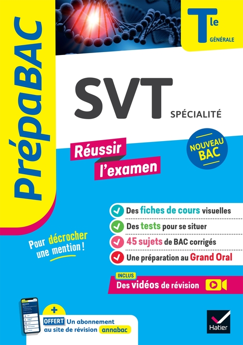 ebook cover of Prépabac Réussir l'examen - SVT Tle générale (spécialité) - Bac 2027, by Sébastien Castillo, Jonathan Faivre, Sabrina Gaillardou, Anne Le Nost, Hervé Mulard, Delphine Roumier, Bruno Vah