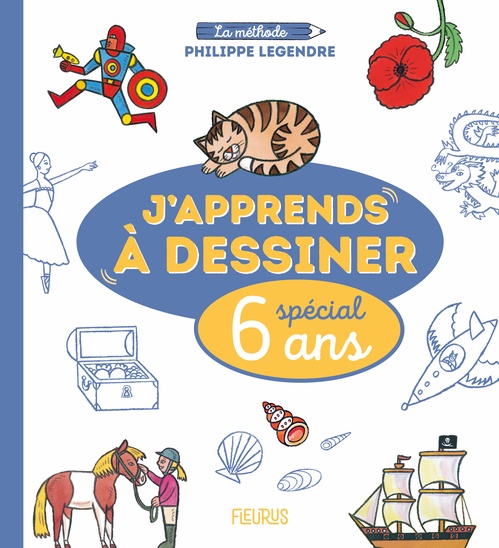 Couverture ebook de J´apprends à dessiner - Spécial 6 ans, de Philippe Legendre