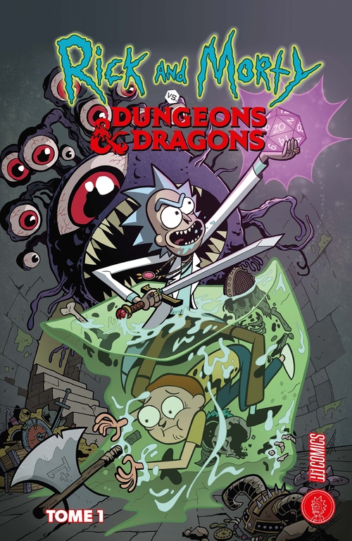 ebook cover of Rick & Morty VS. Dungeons & Dragons, T1 : Rick & Morty VS. Dungeons & Dragons, by Patrick Rothfuss, Jim Zub, Troy Little