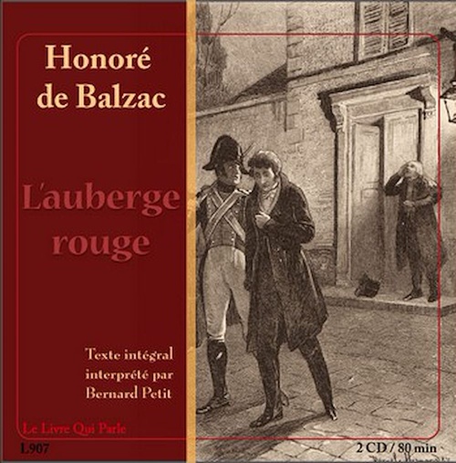 audiobook cover of L'Auberge Rouge, by Bernard Petit, Honore De Balzac