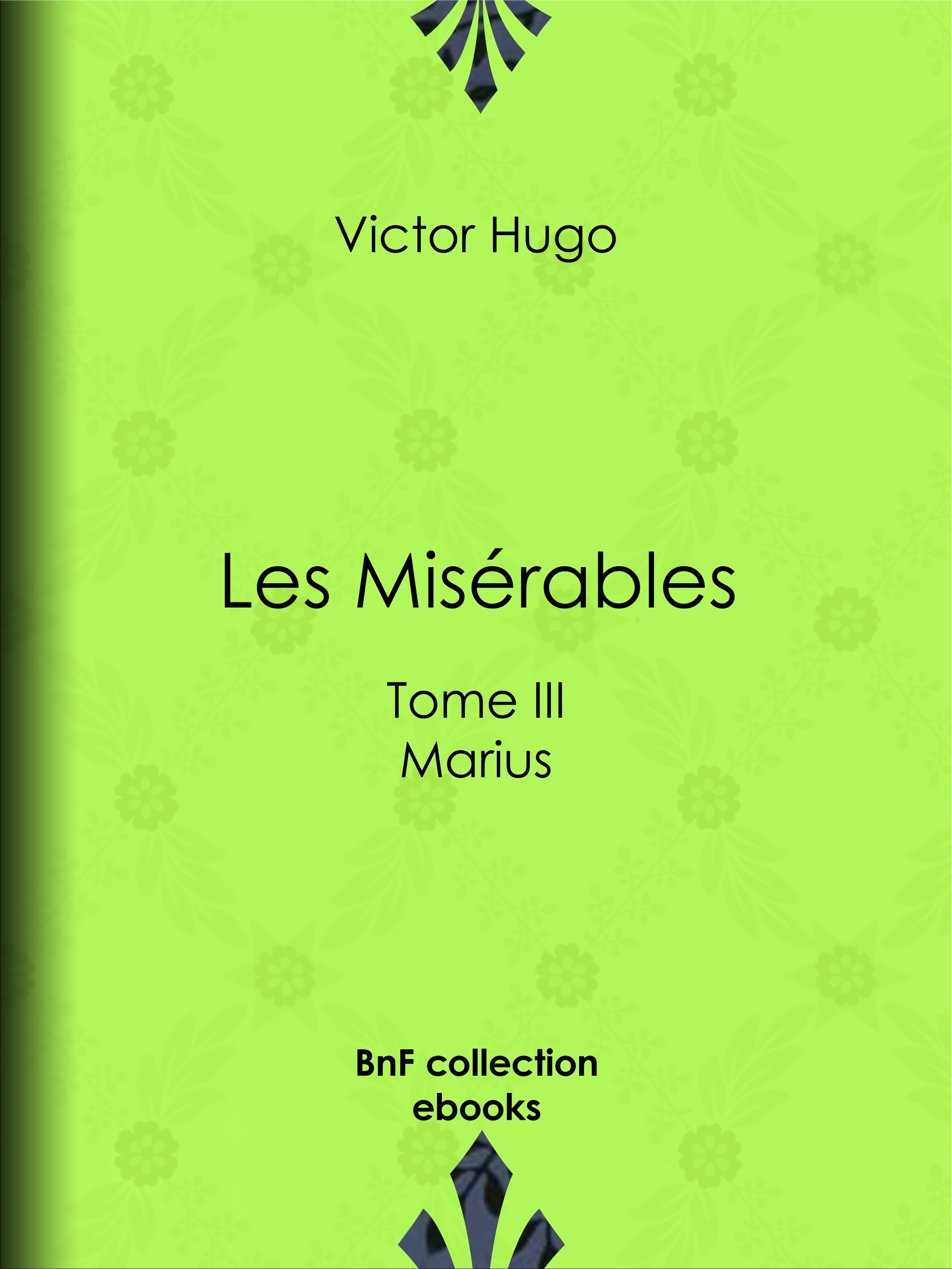 ebook cover of Les Misérables, by Victor Hugo