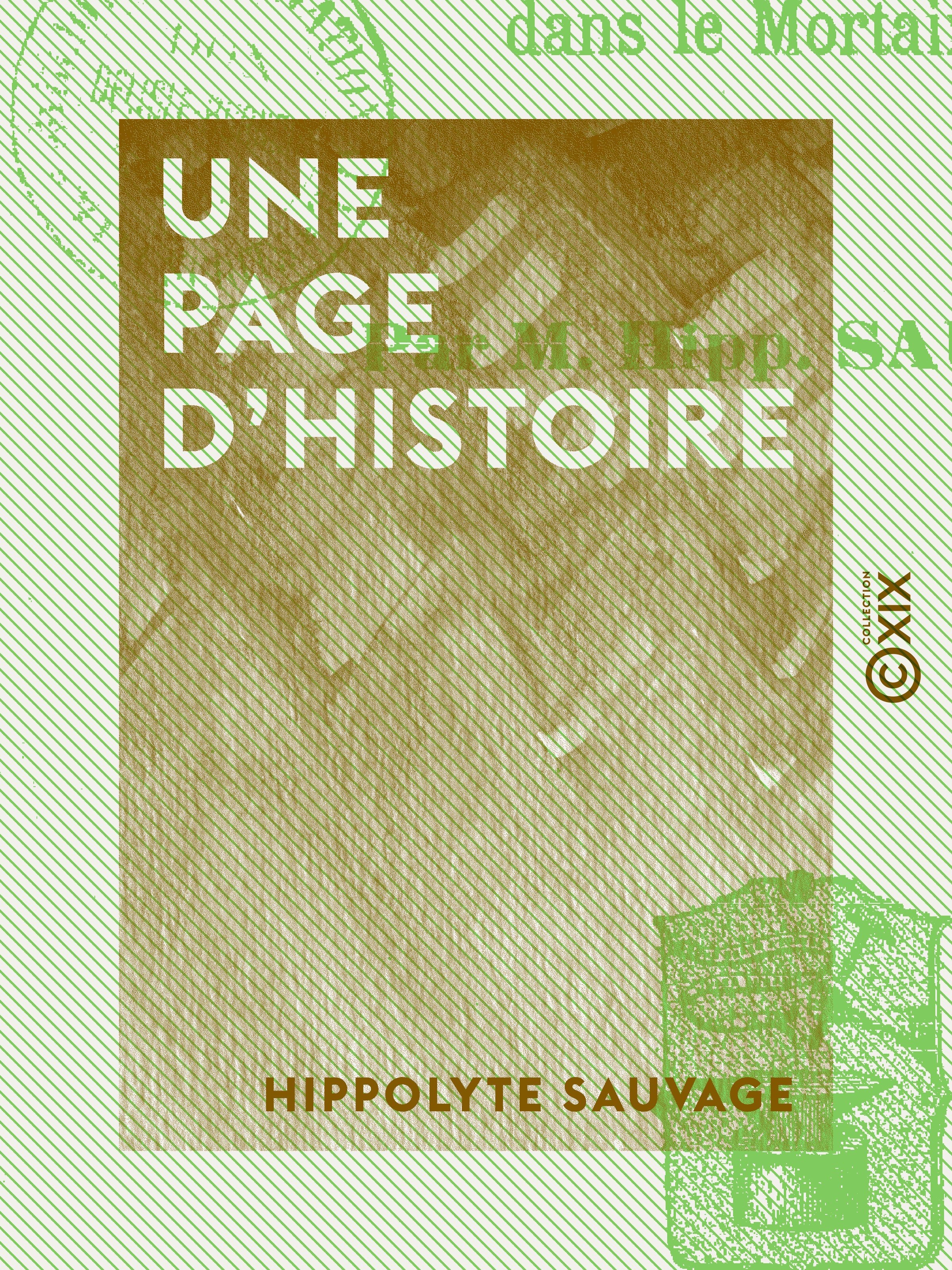 ebook cover of Une page d'histoire, by Hippolyte Sauvage