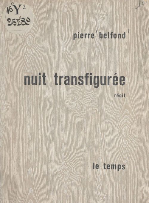 Couverture ebook de Nuit transfigurée, de Pierre Belfond