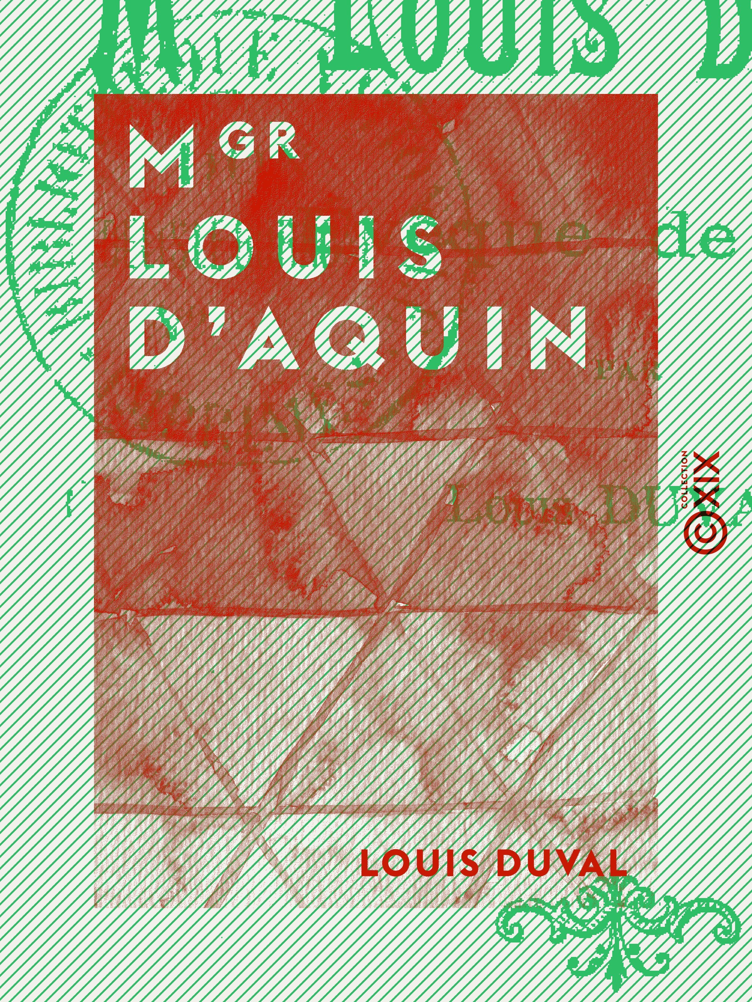 ebook cover of Mgr Louis d'Aquin, by Louis Duval