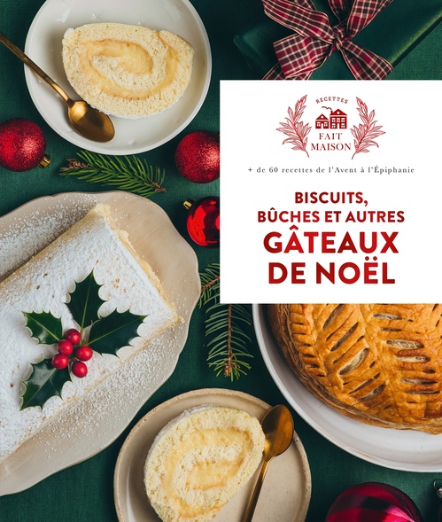 Couverture ebook de Biscuits, bûches et autres gâteaux de Noël, de Collectif