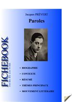 Couverture ebook de Fiche de lecture Paroles, de Jacques Prévert