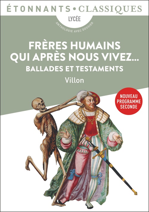 Couverture ebook de Frères humains qui après nous vivez..., de François Villon