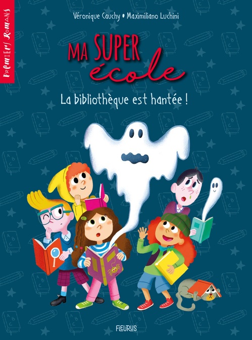 ebook cover of La bibliothèque est hantée !, by Véronique Cauchy, Maximiliano Luchini