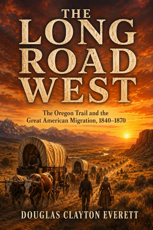 Couverture ebook de The Long Road West, de Douglas Clayton Everett