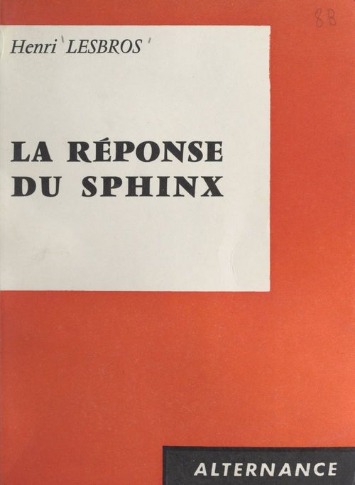 ebook cover of La réponse du sphinx, by Henri Lesbros