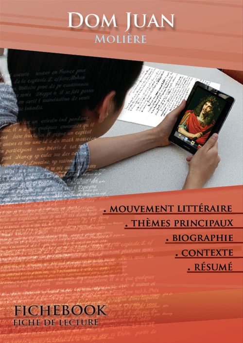 Couverture ebook de Fiche de lecture Dom Juan - Résumé détaillé et analyse littéraire de référence, de Molière