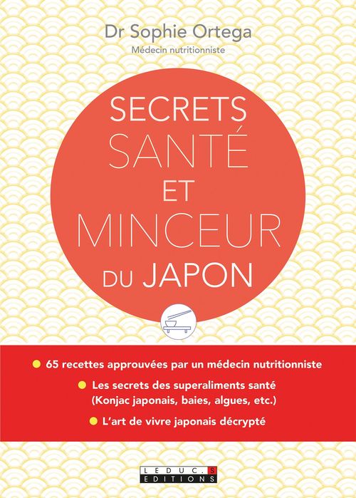 Couverture ebook de Secrets santé et minceur du Japon, de Sophie Ortega