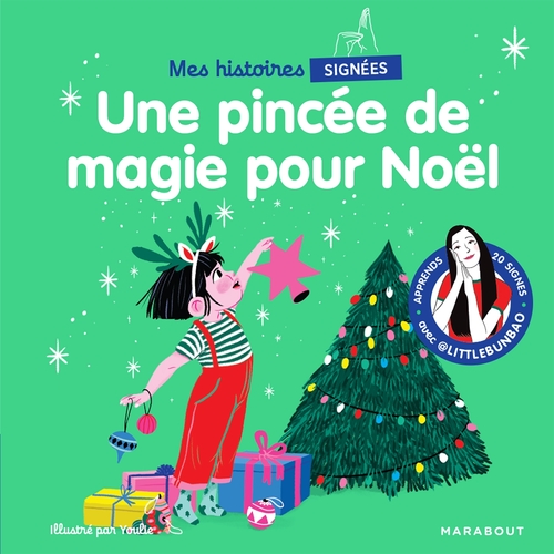 Couverture ebook de Mes petites histoires signées - Une pincée de magie pour Noël, de Marie Cao