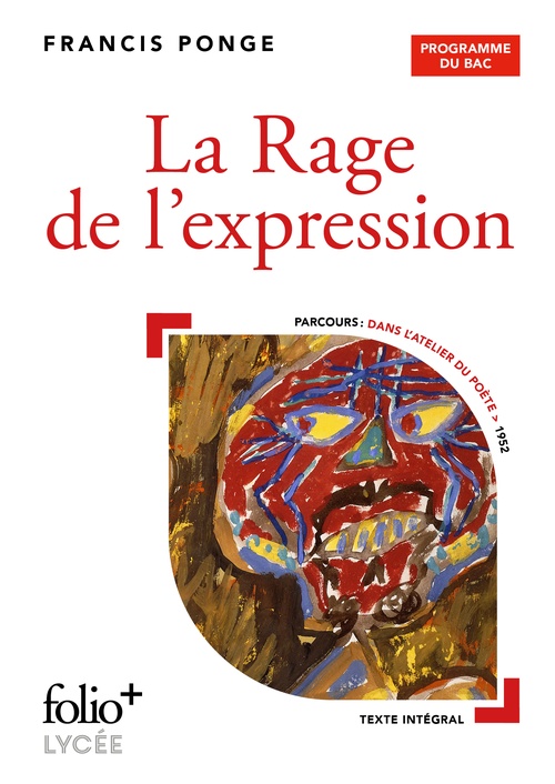 ebook cover of La Rage de l'expression - BAC 2026, by Francis Ponge