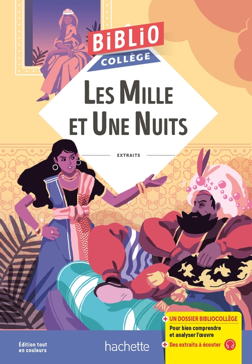 Couverture ebook de Bibliocollège - Les Mille et une nuits, de Cécile Meneu