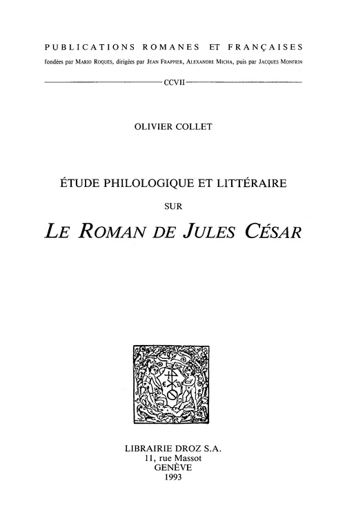 ebook cover of Etude philologique et littéraire sur "Le Roman de Jules César", by Collet Olivier