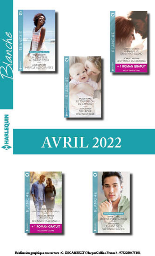 ebook cover of Pack mensuel Blanche - 10 romans + 2 gratuits (Avril 2022), by Collectif