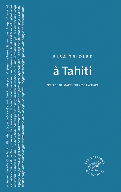 Couverture ebook de A Tahiti, de Elsa Triolet