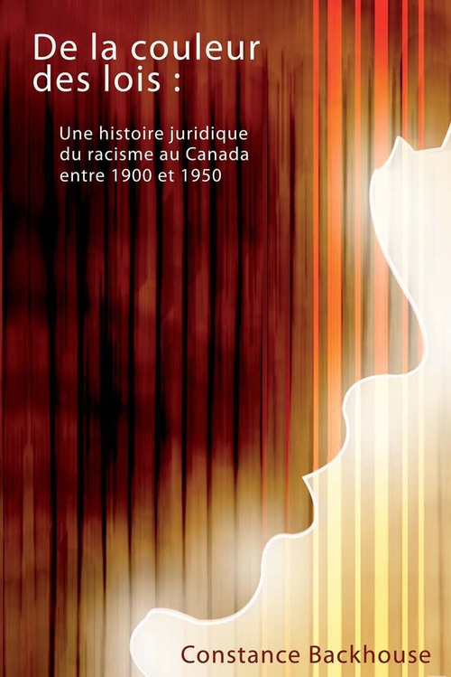 Couverture ebook de De la couleur des lois, de Constance Backhouse