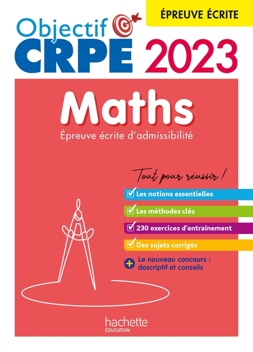 ebook cover of Nouveau concours CRPE 2022 - Maths, tome 1 - épreuve écrite d'admissibilité (Objectif Concours), by Erik Kermorvant, Emmanuelle Servat, Katia Odiot, Joseph Sansonetti, Jean-Christophe Tomasi