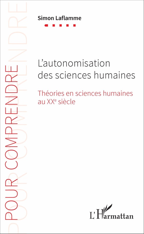 Couverture ebook de L'autonomisation des sciences humaines, de Simon Laflamme