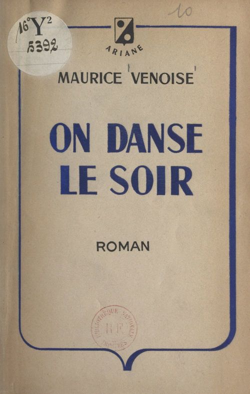 Couverture ebook de On danse le soir, de Maurice Venoise