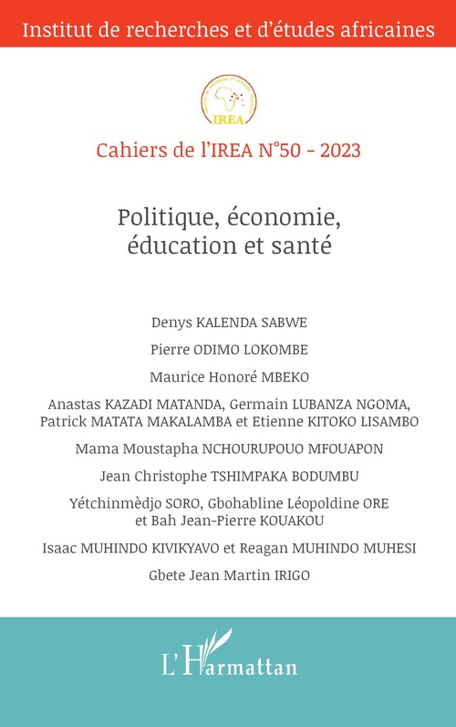 Couverture ebook de Politique, économie, éducation et santé, de Collectif