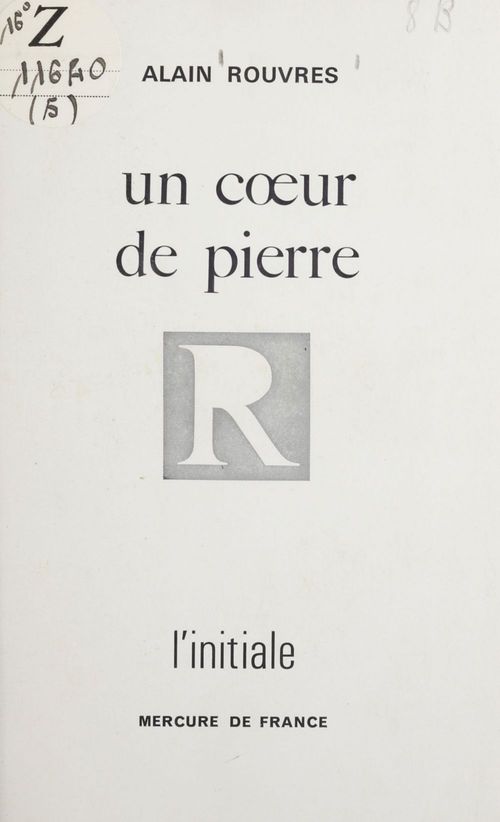 ebook cover of Un coeur de pierre (5), by Rouvres Alain
