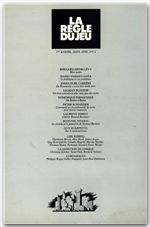 Couverture ebook de La règle du jeu n°02, de Collectif