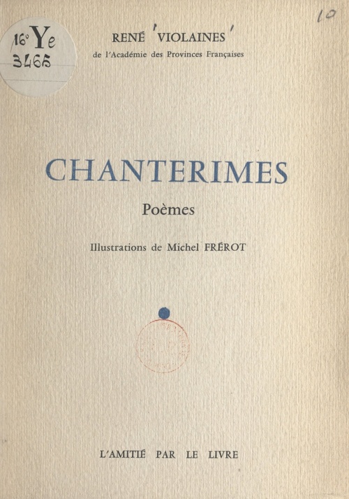 Couverture ebook de Chanterimes, de Rene Violaines
