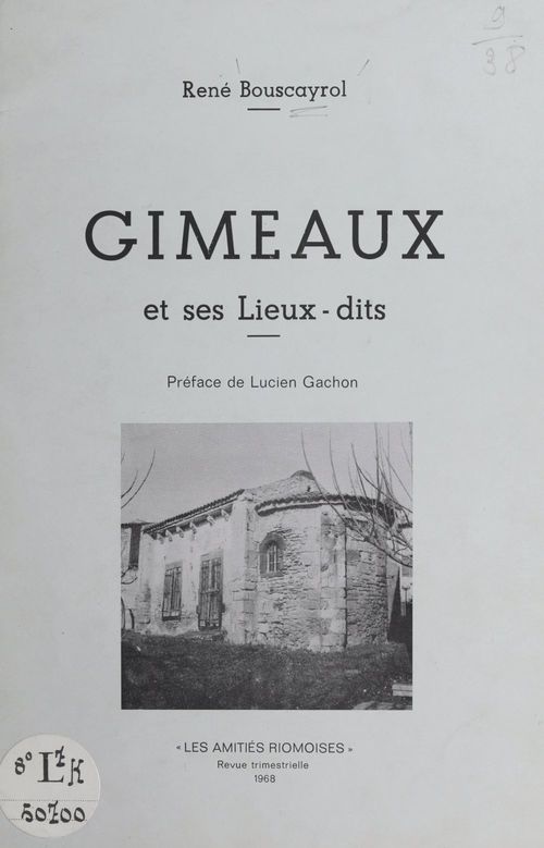 Couverture ebook de Gimeaux et ses lieux-dits, de Rene Bouscayrol