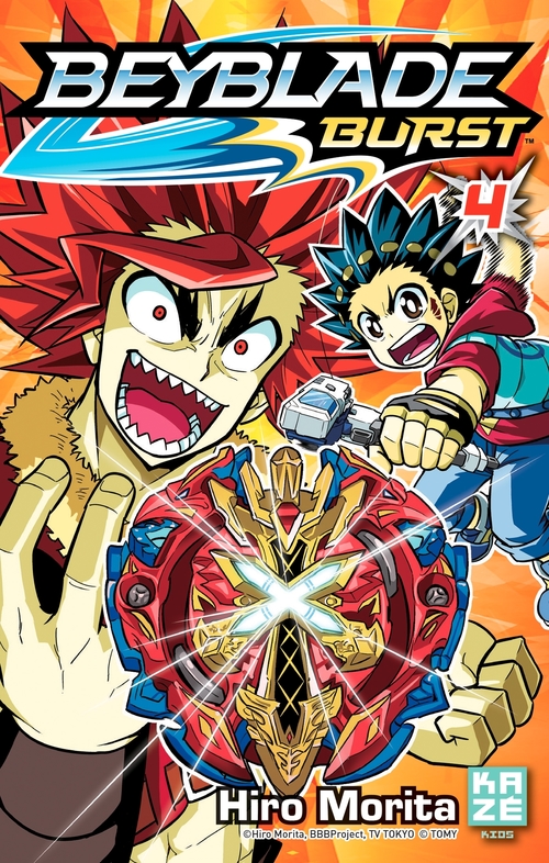 Couverture ebook de Beyblade Burst T04, de Hiro Morita