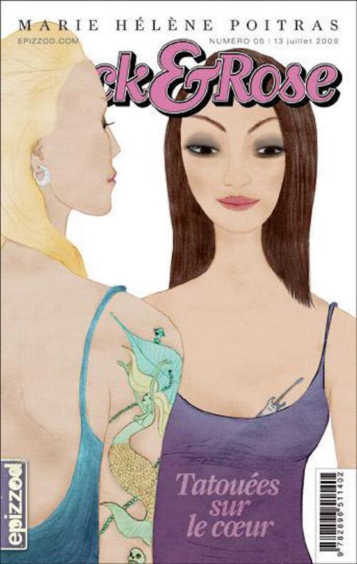 ebook cover of Tatouées sur le coeur, by Marie Hélène Poitras