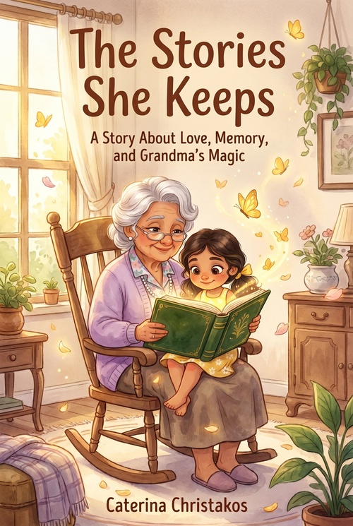 ebook cover of The Stories She Keeps, by Caterina Christakos