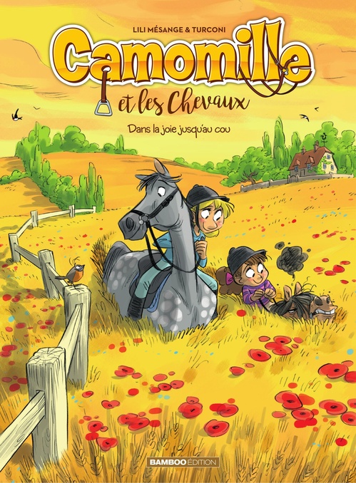 Couverture ebook de Camomille et les chevaux - Tome 9, de Lili Mésange, Stefano Turconi